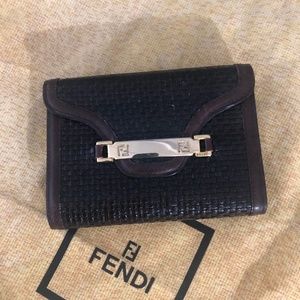 🌺Authentic Fendi Leather Woven Wallet🌺